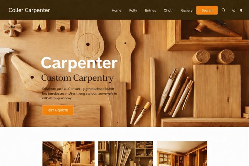 Example carpenter website design