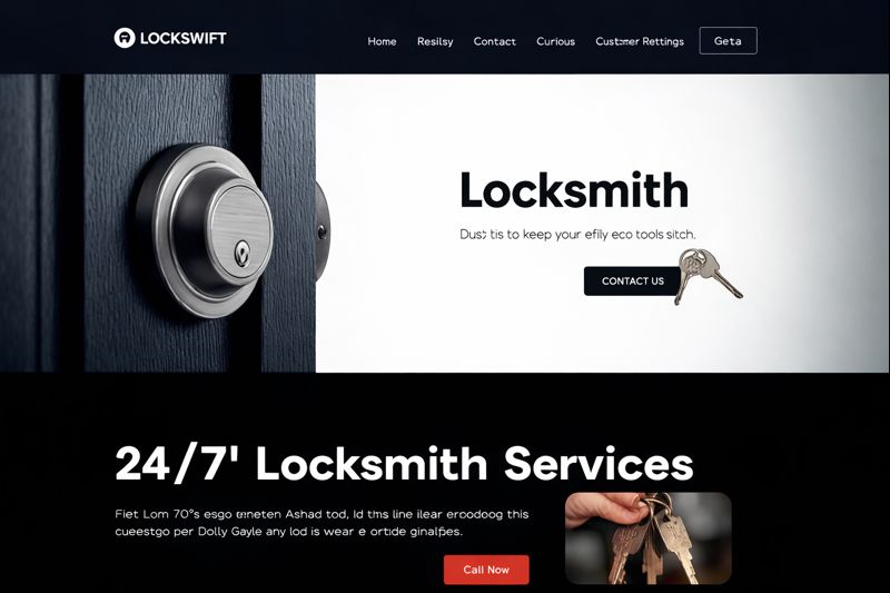 Example locksmith website design
