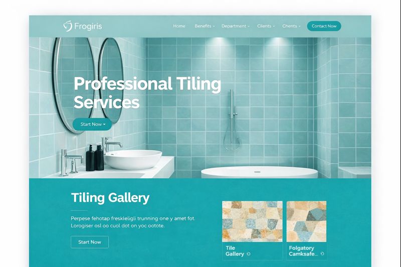 Example tiler website design