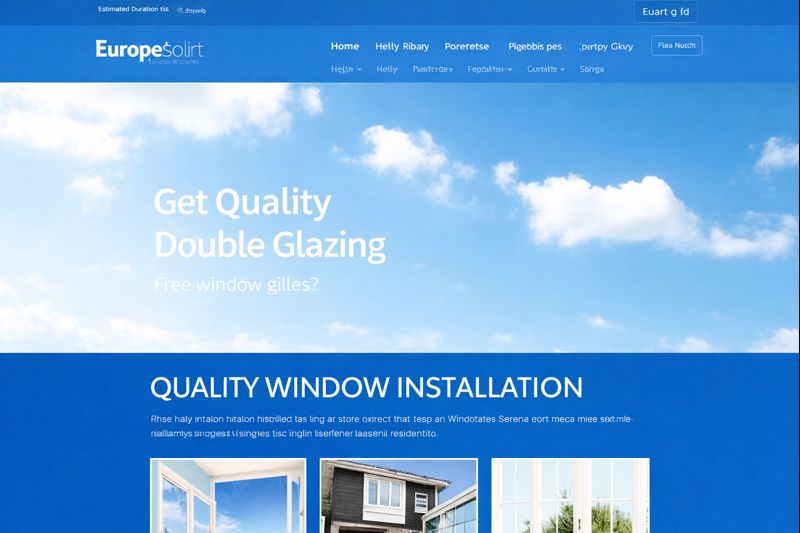 Example window fitter website design