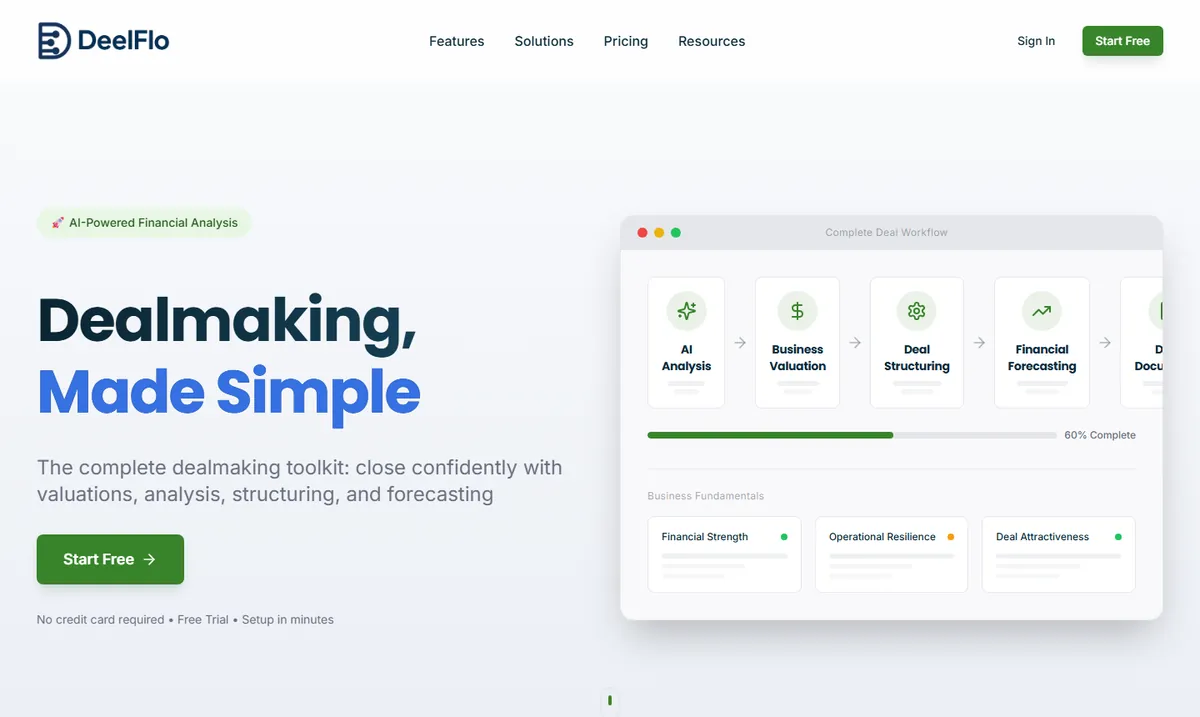 DeelFlo homepage