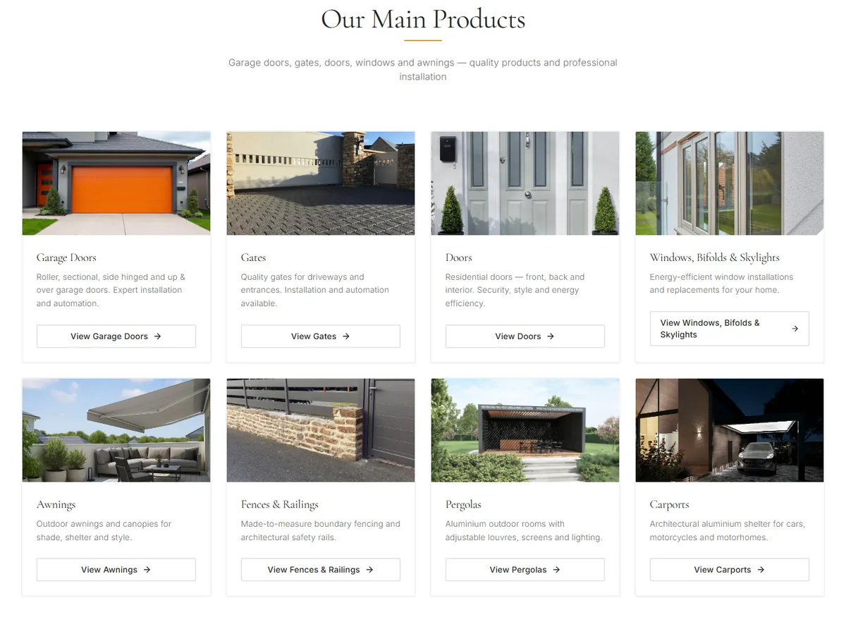 Product range