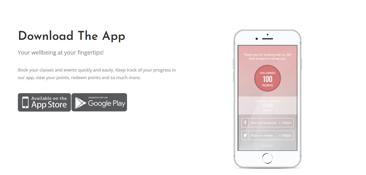 Companion app section